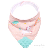 Babador Bandana com Mordedor Magic Unicornio- Buba